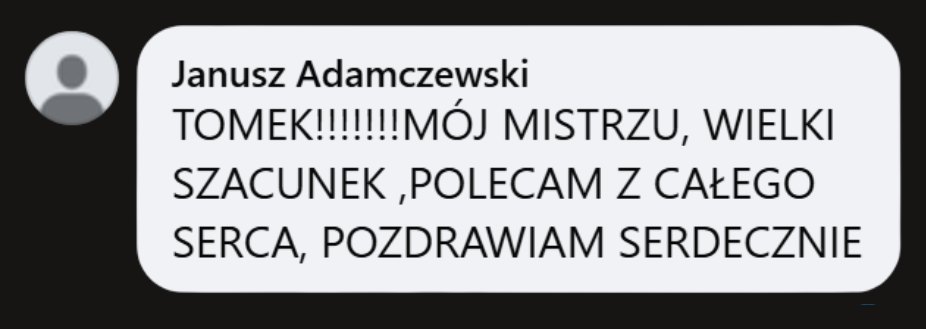 Opinia uczestnika szkolenia Tomasza Ciaputy